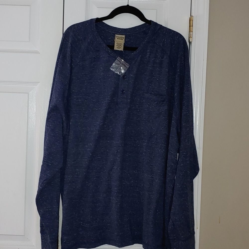 Scandia Woods blue  long sleeve shirt Sz 3XL NWT